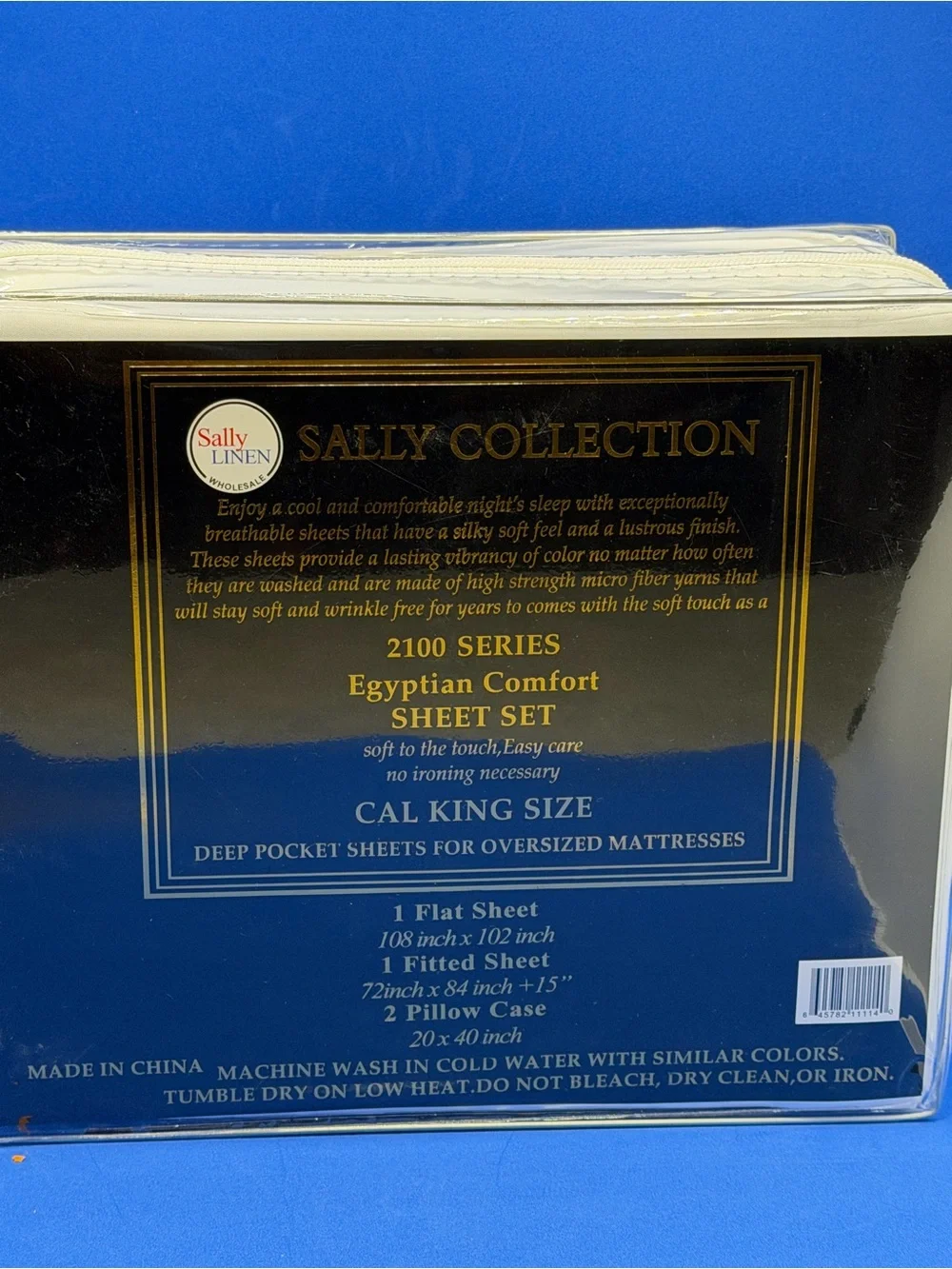 New 4PCS White Egyptian Comfort Sheet Set - Cal King